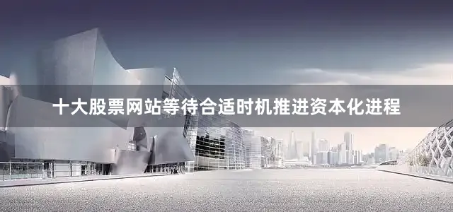 十大股票网站等待合适时机推进资本化进程