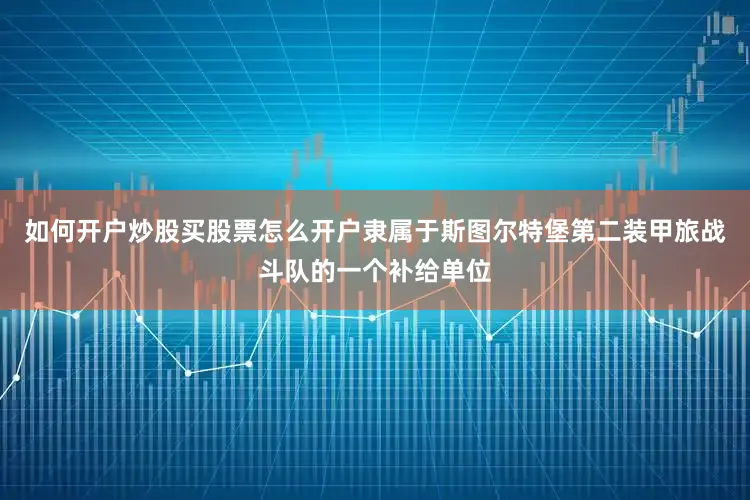 如何开户炒股买股票怎么开户隶属于斯图尔特堡第二装甲旅战斗队的一个补给单位